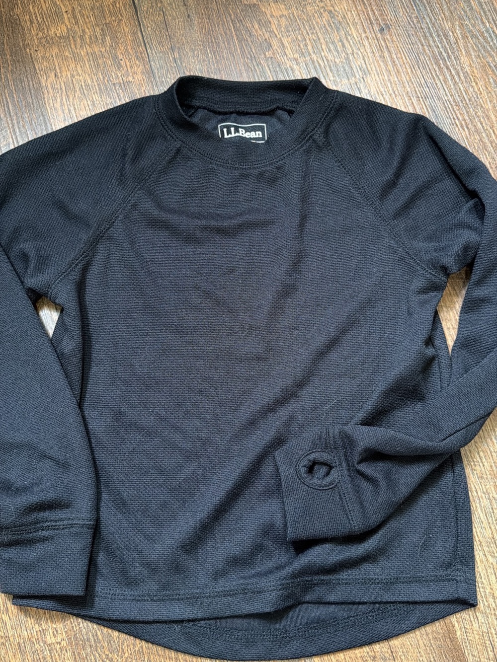 L.L. Bean boys black long sleeve